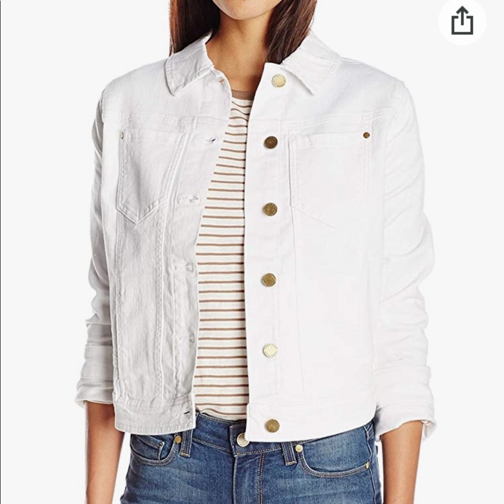 Ivanka Trump white denim jacket